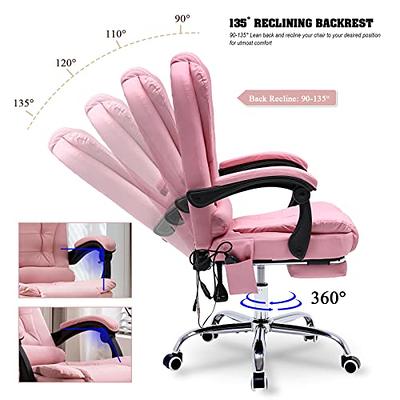  Massage Office Chair with Footrest,Ergonomic Executive