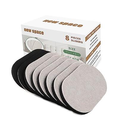 16 Pcs Furniture Sliders, Reusable Heavy Furniture Movers, 3.5inch Round Furniture  Sliders, Furniture Moving Kit for Carpeted and Hard Floor Surfaces Felt  Pads Sliders, Suitable for All Furniture 