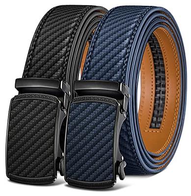 Zitahli Ratchet Belt for Men - Mens belt Leather 2 Packs with 1 3