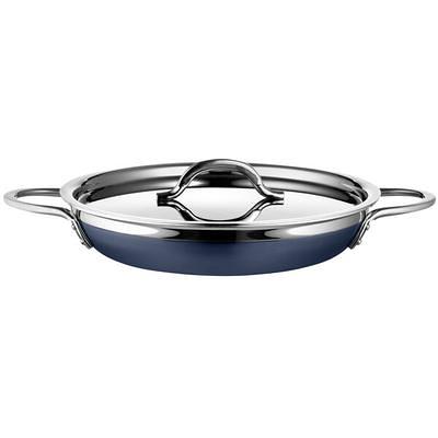 Vigor SS1 Series 14 Stainless Steel Fry Pan with Aluminum-Clad