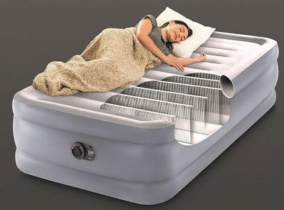 Intex 15 Essential Rest Dura-Beam Airbed Mattress with Internal Pump  included - FULL