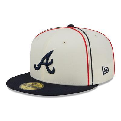 Men's New Era White Atlanta Braves Side Patch 59FIFTY Fitted Hat