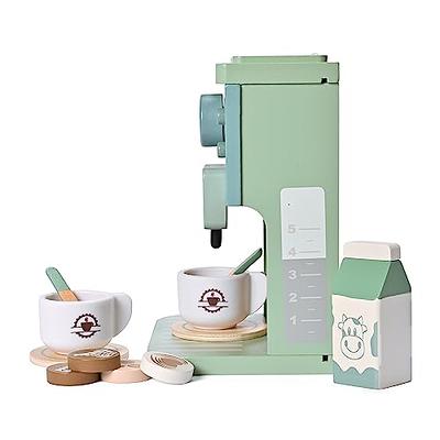 MONT PLEASANT Kids Wooden Toys Toddler Pretend Play Kitchen Accessories  Green Coffee Maker Espresso Machine Playset Montessori Kitchen Toy Gift for  Girls and Boys - Yahoo Shopping