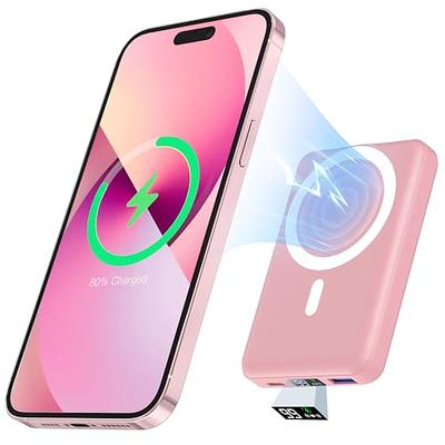  AOGUERBE Magnetic Wireless Portable Charger, 10000mAh Wireless Power  Bank PD 22.5W Fast Charging with USB-C LED Display Mag-Safe Battery Pack  Compatible for iPhone 15/14/13/12 Pro/Mini/Pro Max（Blue） : Cell Phones &  Accessories