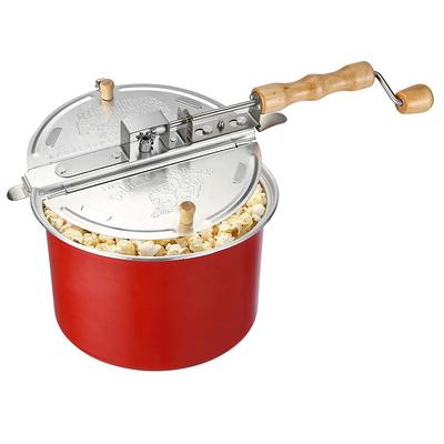 Elite Gourmet 3 Quart Popcorn Popper ,Red