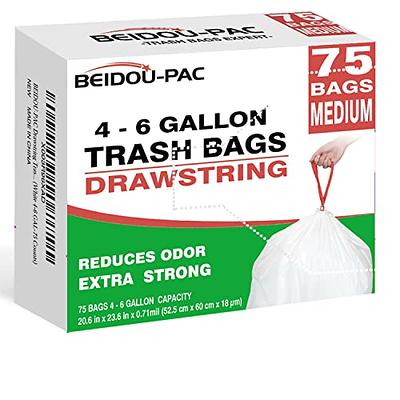  20 Gallon Trash Bags Kitchen 50 Count, STAKOK 16-25 Gallon  Trash Bags,1.2 Mil-31x 36 W/Ties Black Trash Bags, Extra Large Trash Bags  Plastic Garbage Bags for Home,Yard Cleanup, Lawn & Leaf 