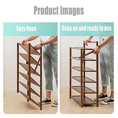 Bumusty Expandable 2 Tier Shoe Organizer Rack, Shoe Rack for Closet Dorm,  Closet Shoe Rack Storage, Small Shoe Rack for Entryway Small Space Floor  Door, Black - Yahoo Shopping