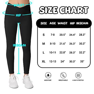 4 Pack Leggings w/ Pockets for Women High Waist Tummy Control