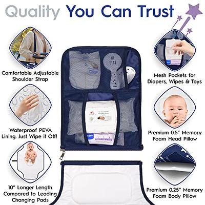 WELLDAY Cute Peach Baby Changing Pad - Waterproof Diaper Changing Pad with  Built-in Pillow - Portable Travel Changing Mat for Newborn Girl & Boy -  Yahoo Shopping