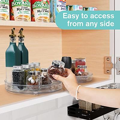 Lazy Susan Turntable Organizer For Refrigerator, 15.67'' Clear