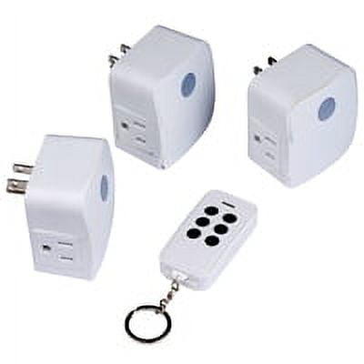 Hyper Tough Wireless Indoor and Outdoor Remote Control Outlet TD35077J - 3  Prong 