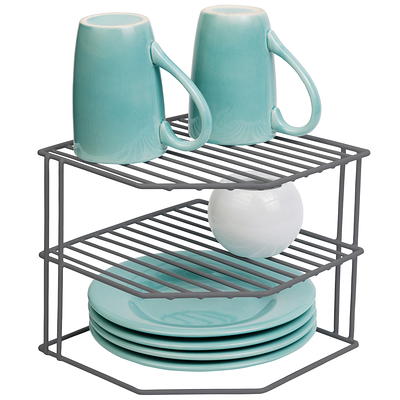 Smart Design 3-Tier Kitchen Corner Shelf Rack - White