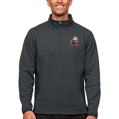 Men's Jacksonville Jaguars Antigua Charcoal Team Quarter-Zip Pullover Top