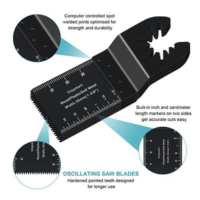 20Pcs 34Mm Blade Bosch Multifunction Tool, Quick Release Oscillating Saw  Blades Accessory Set For Ryobi Milwaukee Dremel Rockwell Makita