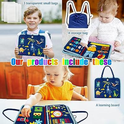 Busy Book for Kids, Preschool Montessori Toys for Toddlers, Autism Sensory  Educational Toys for 3 4 Years Old, Activity Binder Quiet Book, Early