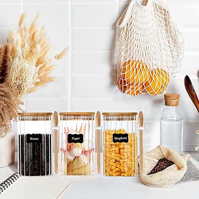 Glass Food Storage Containers with Bamboo Lids for Housewarming