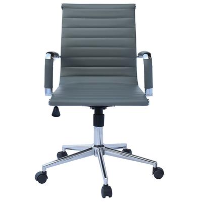 Natalia Fabric Upholstered Office Chair with Chrome Base