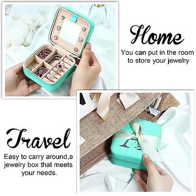  Parima Travel Jewelry Case for Women, A Initial Jewelry Case  Organizer, Small Travel Jewelry Case, Jewelry Travel Case, Birthday  Gifts for Women