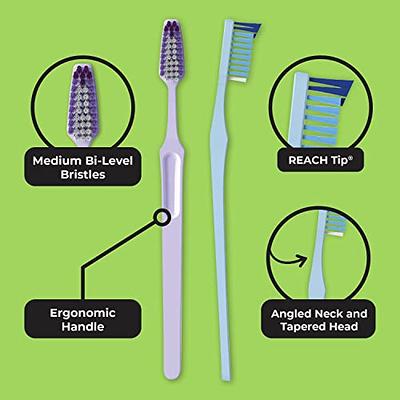 REACH Advanced Design Toothbrush with Soft Bristles, 7 Count Value Pack -  Reach Toothbrush