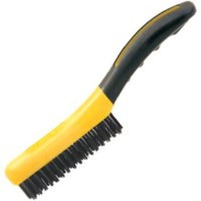 Hamburg Nexstep White Utility Brush Foam Handle Nylon Bristles 20 in