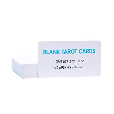 White Blank Tarot Cards Deck, 80 Cards, Standard Tarot Size(2.75