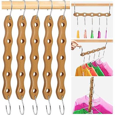 Closet Organizers and Storage,6 Pack Sturdy Closet Organizer Hangers,college Dorm Room Essentials,Closet Storage,Closet Organization,Magic Space