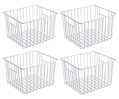 SANNO Freezer Baskets Pantry Storage Bins, Farmhouse Wire Storage Baskets  Organizer Storage Bins Large Organizer Bins for Kitchen Organization