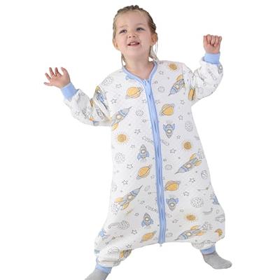 Toddler and Early Walker Sleep Fleece Sack with Feet, Baby Sleeveless  Wearable Blanket Sleeping Bag (Dinosaur, Small (1-3T))
