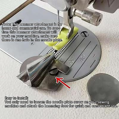 Adjustable Sewing Rolled Hemmer Foot,Upgraded 12-20mm 15-25mm Rolled Hemmer  Foot