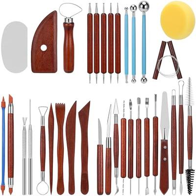 Clay carving tool, stainless steel, 6-1/4 to 6-3/4 inches. Sold per 5-piece  set. - Fire Mountain Gems and Beads