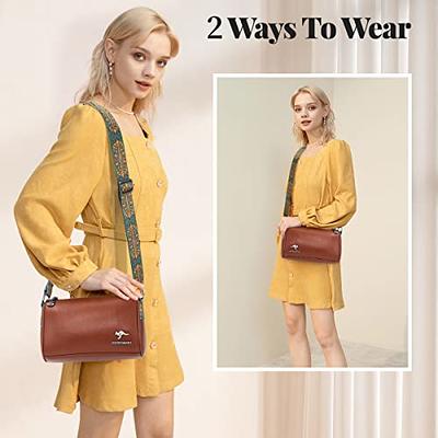  Crossbody Bags for Women Trendy,Vegan PU Leather