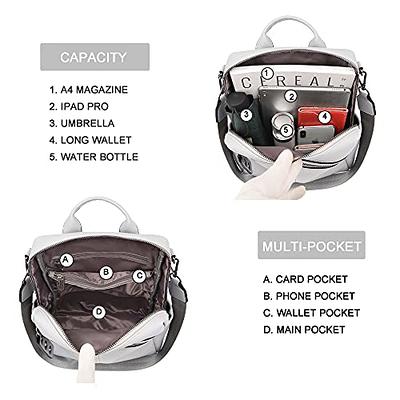 BohoBuzz Backpack Purse for Women Convertible Travel Vintage PU Leather  Shoulder Bag 25 L Backpack Grey - Price in India | Flipkart.com