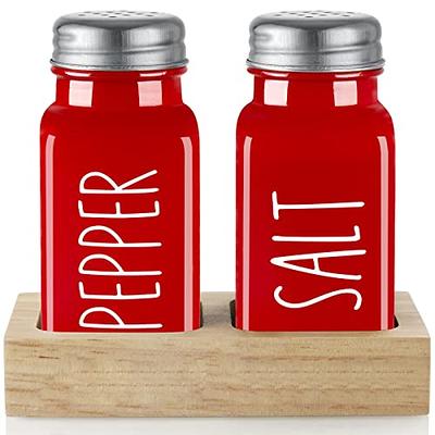 Glass Salt and Pepper Shakers Set Large,DWTS DANWEITESI Farmhouse Salt and  Pepper Shakers Cute with Stainless Steel Lid-Large Spice Jars,Clear to Know  When to Fill,Cute Farmhouse Kitchen - Yahoo Shopping