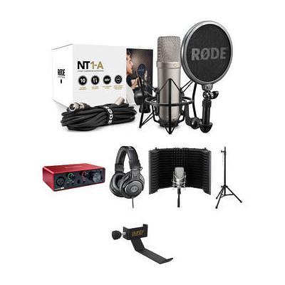 RODE NT1 Condenser Microphone and One-Channel USB Audio Interface Pack 