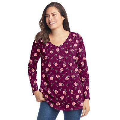 Roaman's Women's Plus Size Fleece Zip Hoodie Jacket - 2X, Purple - Yahoo  Shopping