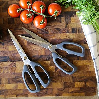 TECHEF Kitchen Shears, All Purpose Scissors, Dishwasher Safe, Heavy Duty  Meat Scissors Poultry Shears, Stainless Steel, Made in Korea (Dark Gray) -  Yahoo Shopping