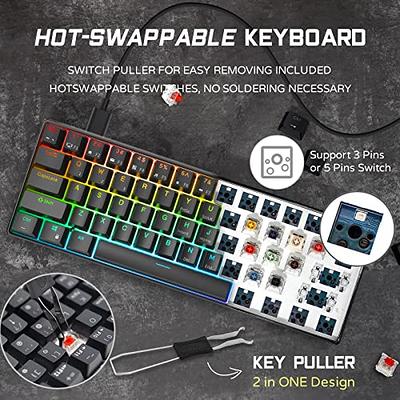 RK ROYAL KLUDGE RK61 Wireless 60% Mechanical Gaming Keyboard Ultra