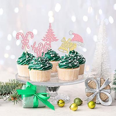  Christmas Cupcake Toppers Christmas Holiday Baking Supplies  Evergreen Trees - Package of 36 : Grocery & Gourmet Food