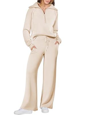 Women's Hooded Velour Lounge Set, Ladies Tracksuit Zipped Pyjama