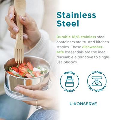 u-konserve, Kitchen, 4 Piece Ukonserve Stainless Steel Storage Container  Wlid