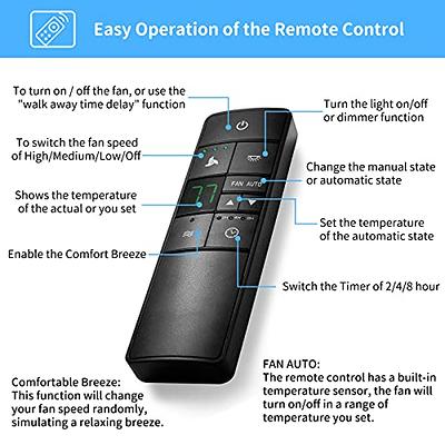 Universal Fan-Light Remote Control with Receiver - 99770