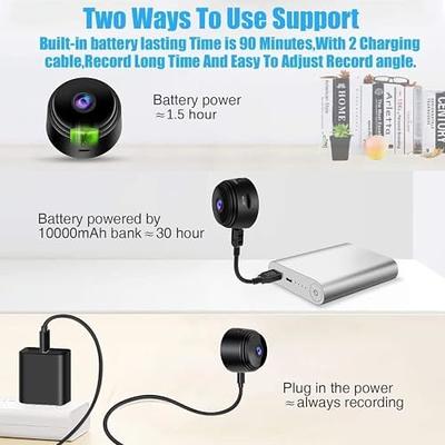  Hidden Spy Camera Indoor Outdoor Wireless WiFi Cameras,Home  Security Mini Body Small Camera Micro Nanny Cam,Pet Dog Babysitter  Surveillance Camera,Room No Need Wifi Camera Compatible with Android :  Electronics