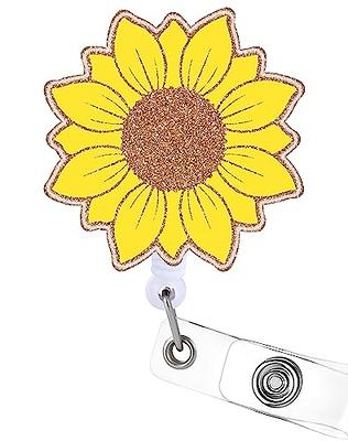 FLOWER Badge Reel, Button Badge Reel, Retractable Badge Reel