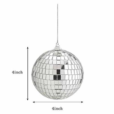 2 Pieces Disco Mirror Balls Hanging Ball for 50s 60s 70s Disco DJ Light  Effect Party Home Decoration Stage Props School Festivals Party Favors and