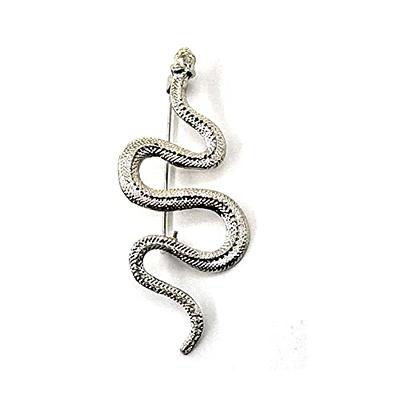 Gothic Snake Brooch Pin Decorative Safety Pins for Clothing Metal