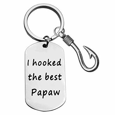 Grandad Keychain Gifts from Grandson Granddaughter Grandfather Jewelry I  Hooked The Best Papaw Keyring Best Grandad Keychain Grandpa Gifts for  Christmas Birthday Father's Day Gifts from Grandchild - Yahoo Shopping