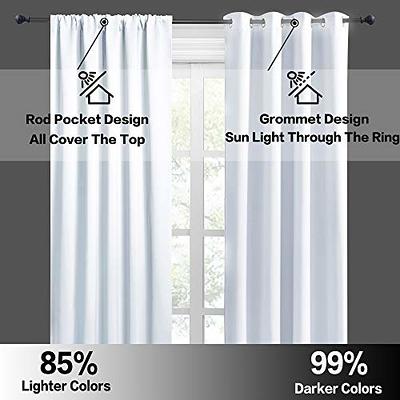 RYB HOME Kitchen Curtains Room Darkening Curtain Tiers Small