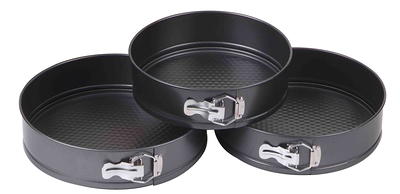 Mainstays 3-Piece Steel Premium Nonstick Springform Pans Set