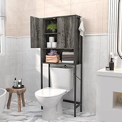 AmazerBath Over The Toilet Storage Shelf Bamboo, 3-Tier Over Toilet  Organizer Rack, Freestanding Above Toilet Shelf for Bathroom, Laundry,  Space