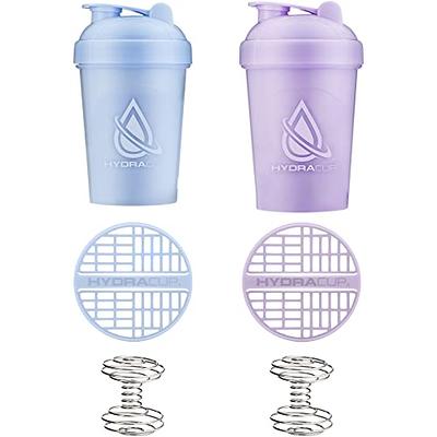 Hydra Cup - [4 Pack] 20-Ounce Shaker Bottle with Wire Whisk Balls, Shaker Cup Blender for Protein Mixes, V2